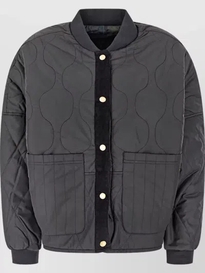 Barbour Oversized Coat In Gray
