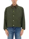 Barbour Oversized Reversible Transporter Jacket In Green