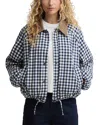 Barbour Ovingham Gingham Bomber Jacket In Multi
