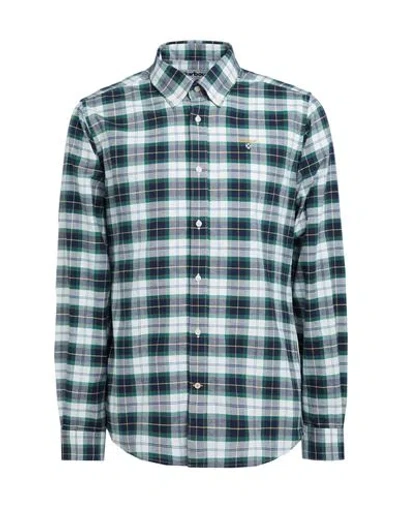 Barbour Oxbridge Tar Man Shirt White Size S Cotton, Elastane
