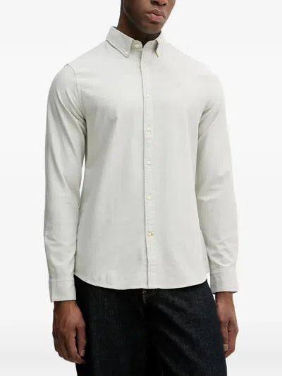 Barbour Oxford Long-sleeve Shirt In White