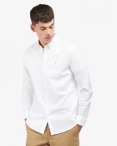 Barbour Oxtown Long Sleeve Mens Tailored Shirt In White