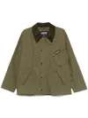 Barbour Ivy Green Jacket With Press-stud Fastening