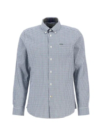 Barbour Padshaw Gingham-check Button-down Shirt In Blue