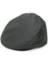 Barbour Waxed Cotton Flat Cap In Black