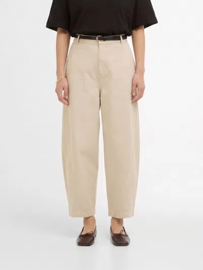 Barbour Pants Woman Color Beige In White