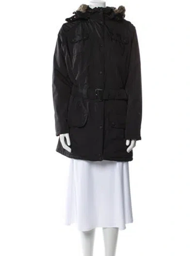 Pre-owned Barbour Parka In Black