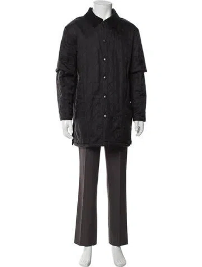 Pre-owned Barbour Parka In Black