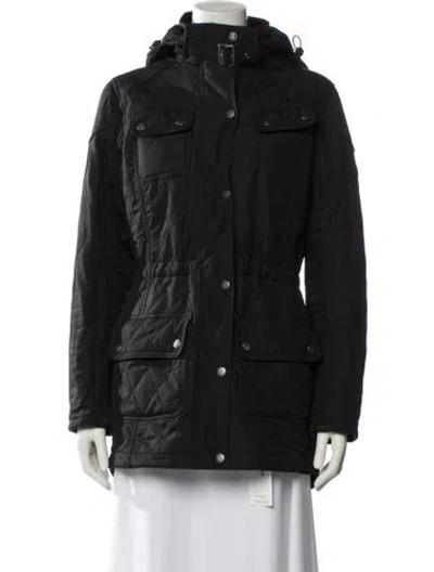 Pre-owned Barbour Parka In Black
