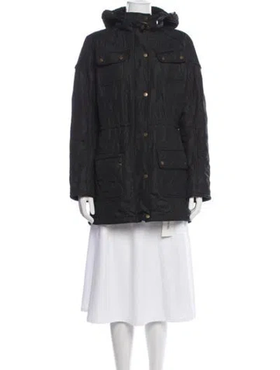 Pre-owned Barbour Parka In Black