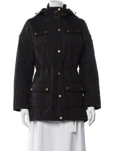 Pre-owned Barbour Parka In Black