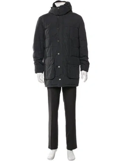 Pre-owned Barbour Parka In Blue