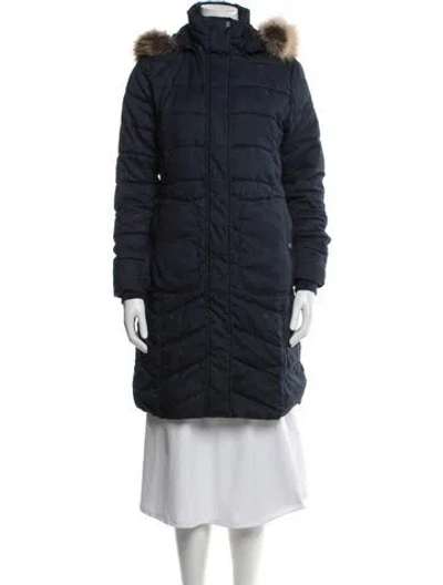 Pre-owned Barbour Parka In Blue