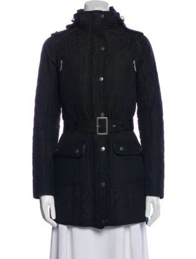 Pre-owned Barbour Parka In Blue