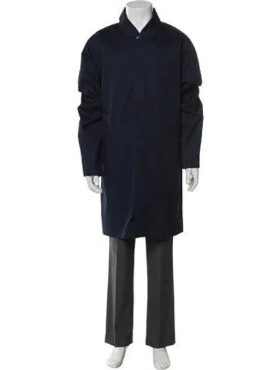 Pre-owned Barbour Parka In Blue