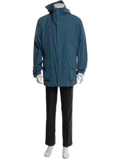 Pre-owned Barbour Parka In Blue