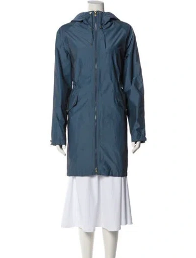 Pre-owned Barbour Parka In Blue