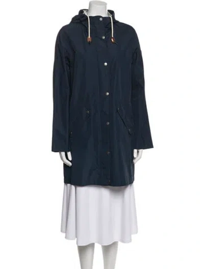 Pre-owned Barbour Parka In Blue