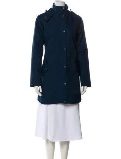 Pre-owned Barbour Parka In Blue