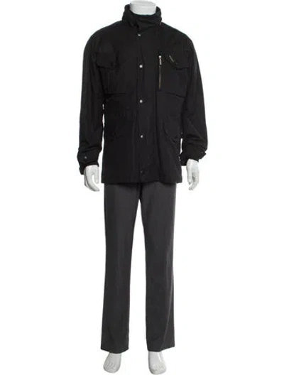 Pre-owned Barbour Parka In Blue