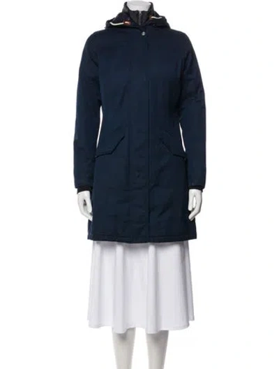 Pre-owned Barbour Parka In Blue