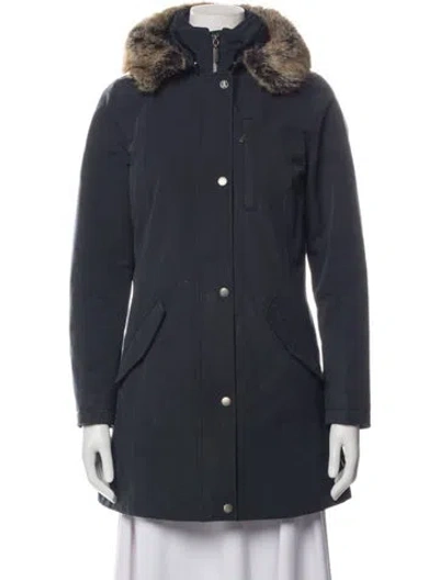 Pre-owned Barbour Parka In Blue