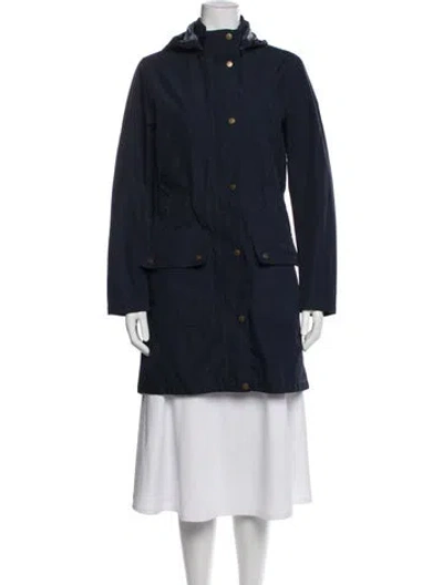 Pre-owned Barbour Parka In Blue