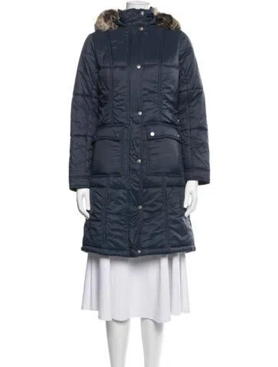 Pre-owned Barbour Parka In Blue
