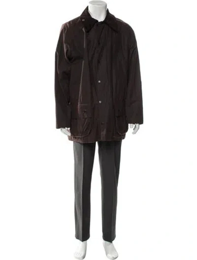 Pre-owned Barbour Parka In Brown