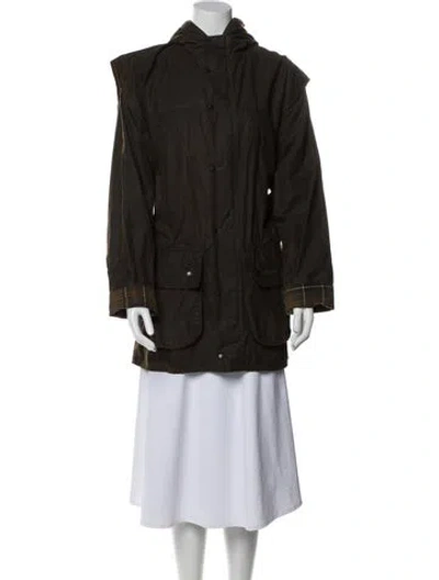 Pre-owned Barbour Parka In Brown