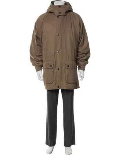 Pre-owned Barbour Parka In Brown