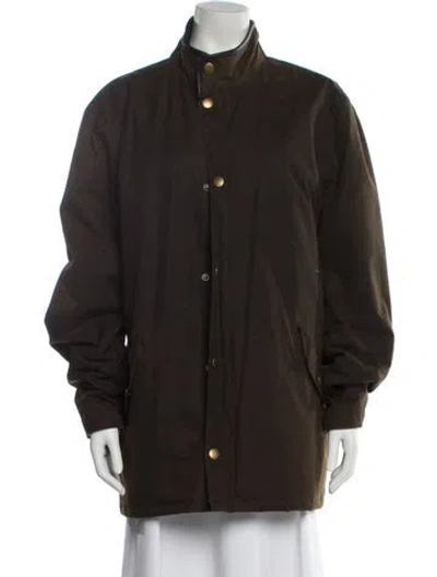 Pre-owned Barbour Parka In Brown