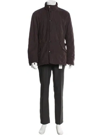 Pre-owned Barbour Parka In Brown