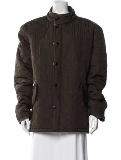 Pre-owned Barbour Parka In Brown