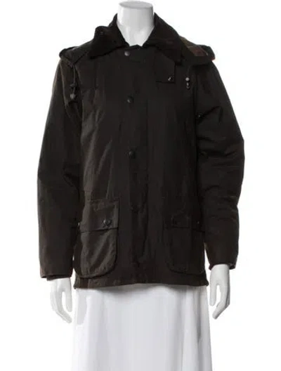 Pre-owned Barbour Parka In Brown