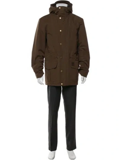 Pre-owned Barbour Parka In Brown