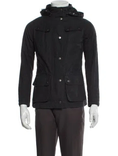 Pre-owned Barbour Parka In Gray