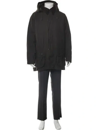 Pre-owned Barbour Parka In Gray
