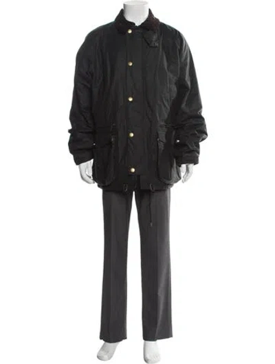 Pre-owned Barbour Parka In Gray