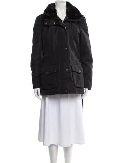 Pre-owned Barbour Parka In Gray