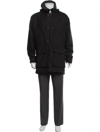 Pre-owned Barbour Parka In Gray