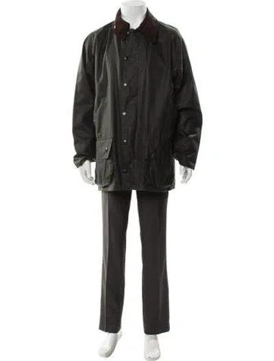 Pre-owned Barbour Parka In Gray