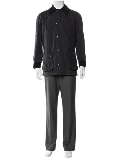Pre-owned Barbour Parka In Gray