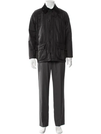 Pre-owned Barbour Parka In Gray