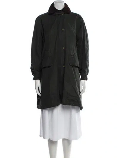 Pre-owned Barbour Parka In Green