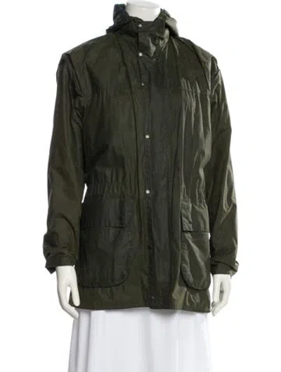 Pre-owned Barbour Parka In Green