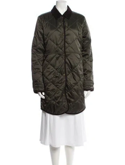 Pre-owned Barbour Parka In Green