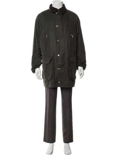 Pre-owned Barbour Parka In Green