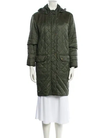Pre-owned Barbour Parka In Green