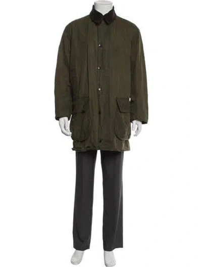 Pre-owned Barbour Parka In Green
